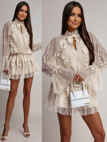 Luxam dress beige   - 68760
