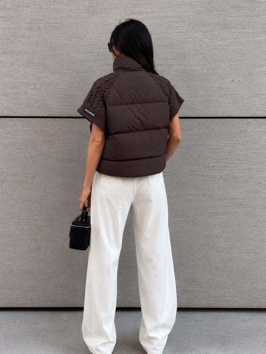 Evahl vest Brown  - 8902