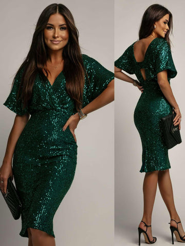 Parti dress green - PS9022