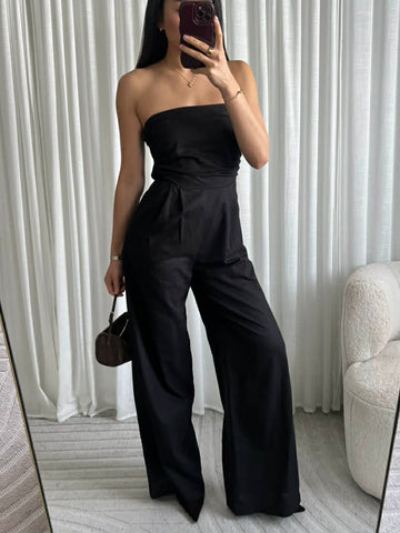 Troja jumpsuit black - EP19723