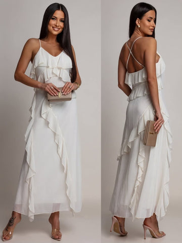 Becca dress White  - WZ20586