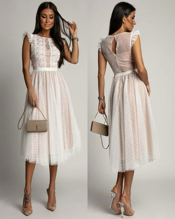 Mikala dress white   -20320