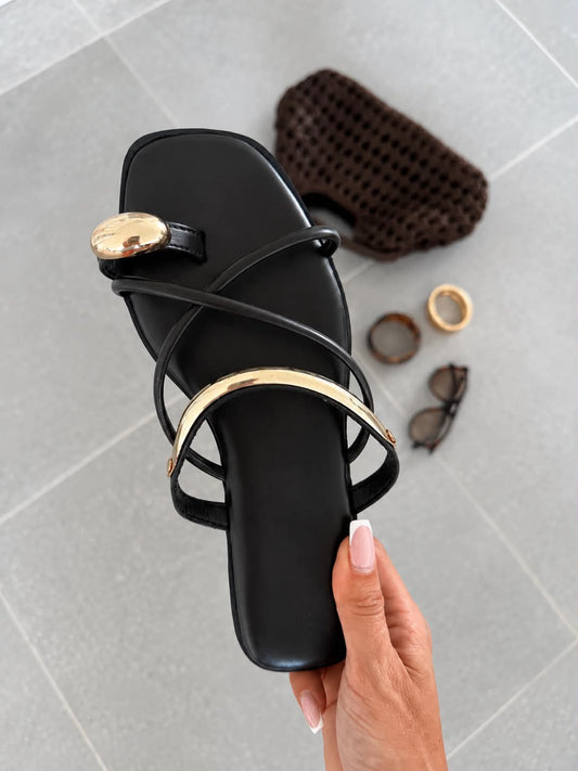 Bianna slippers Black - 22-396