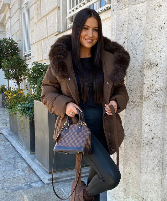 Caffia winter jacket brown - FC7627
