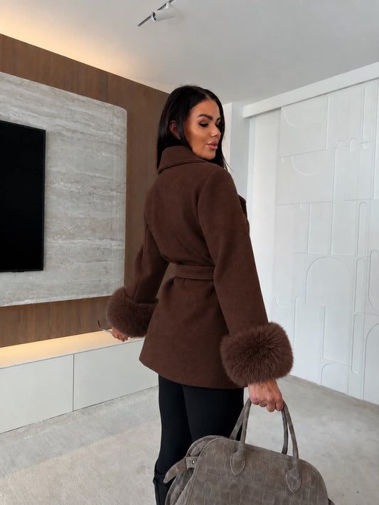 Janet coat choko - J8537