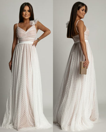 Likie dress white   -23657
