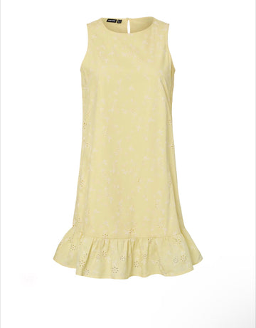 PCBANNA SL DRESS - French Vanilla