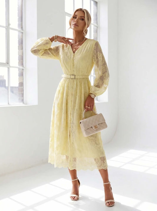Hilde dress yellow - 10309