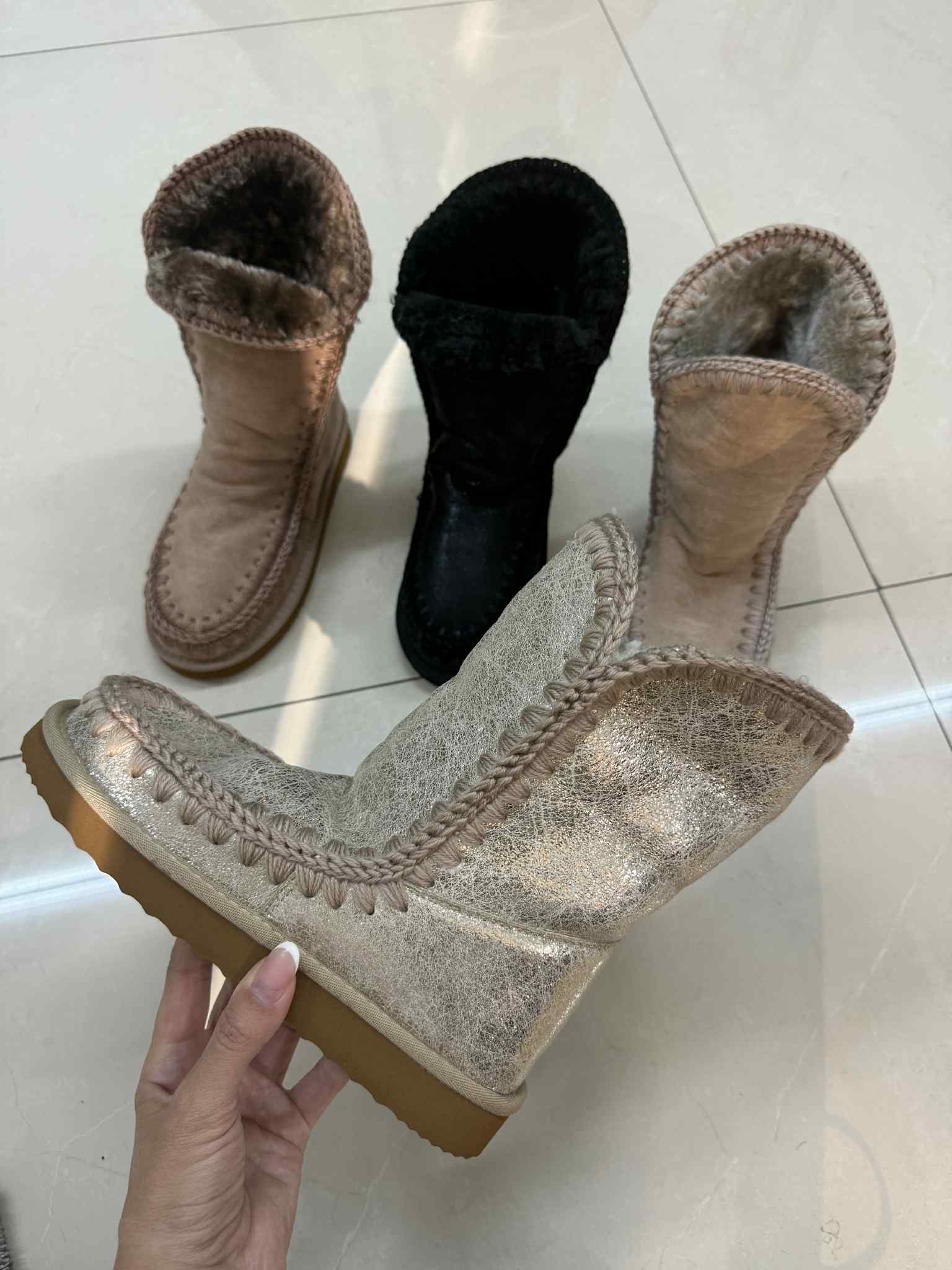 Xanille boots golden - DDMK6027