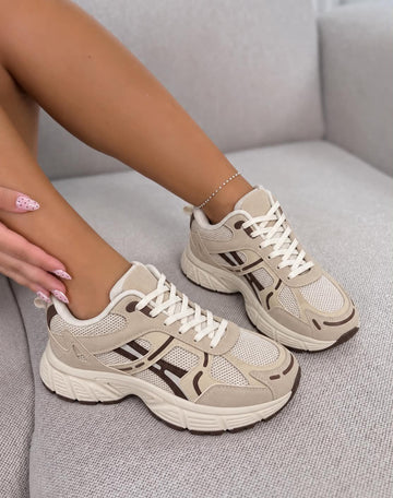 Millie sneakers beige - 88-138