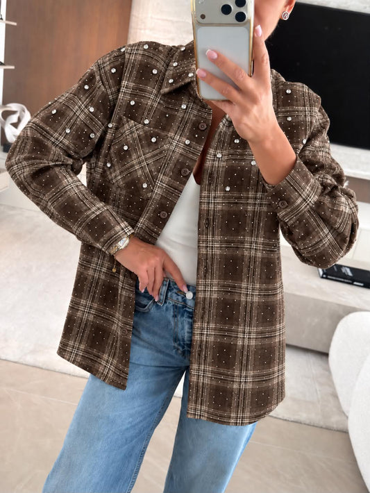 Kisser stone shirt brown  - EN126