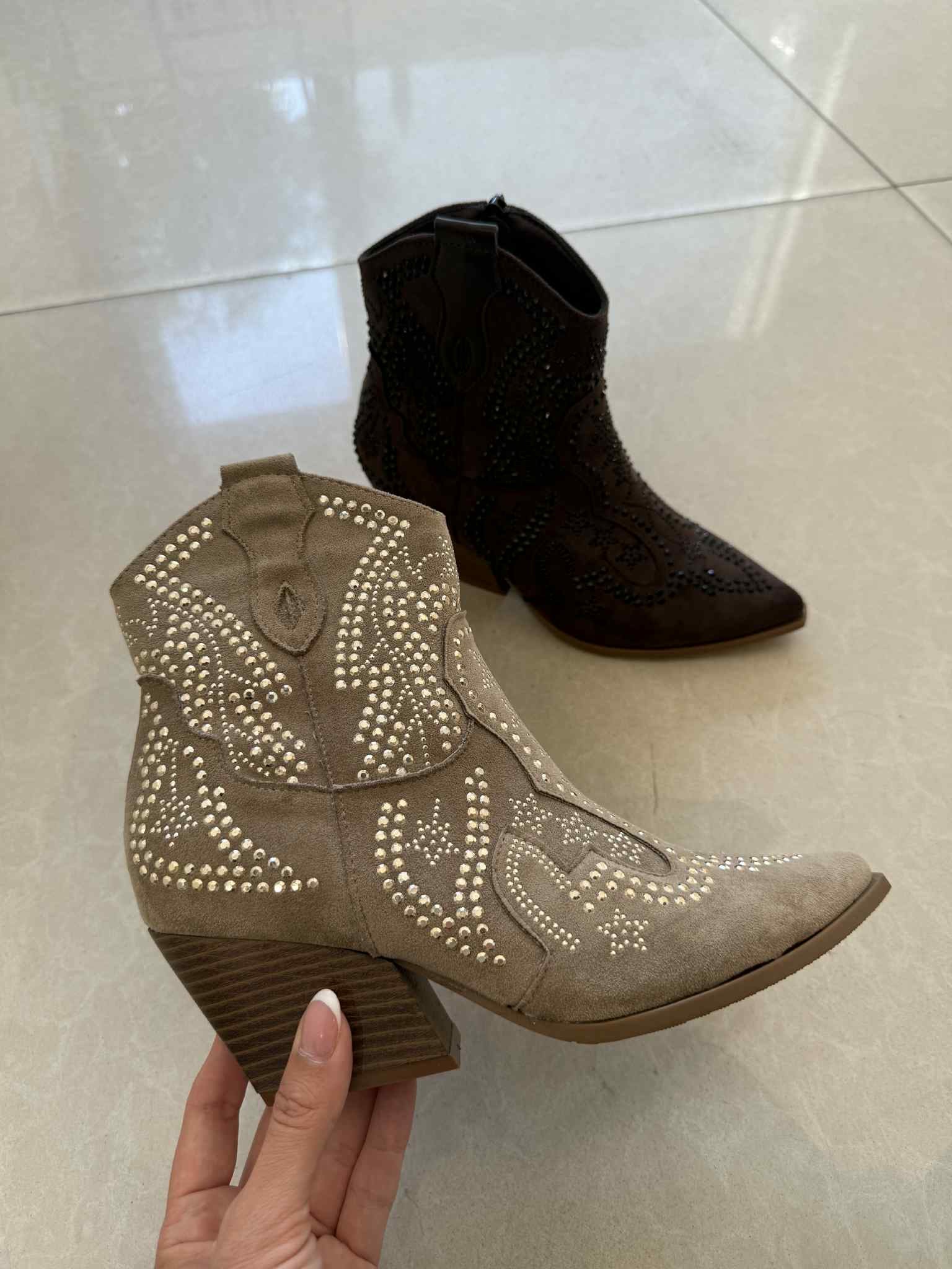 Novia boots beige  - 9676