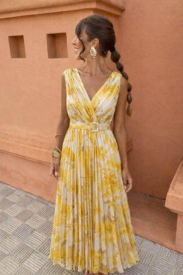 Danikka dress yellow - 15091b