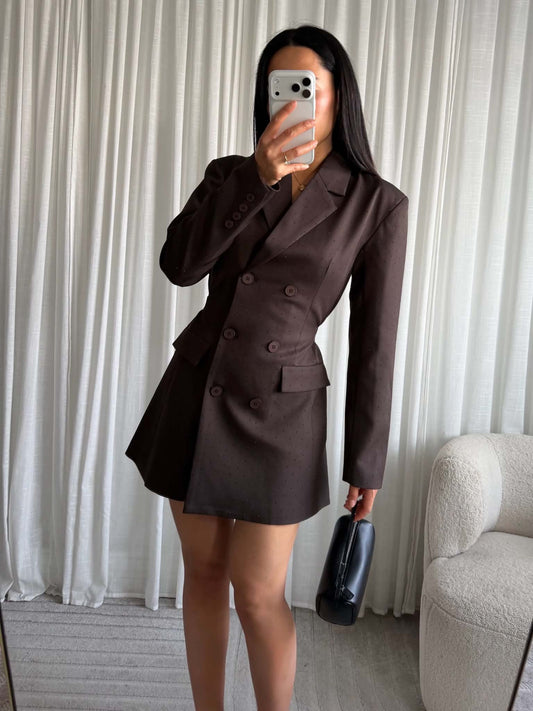 Malma blazer dress choko - EP19819