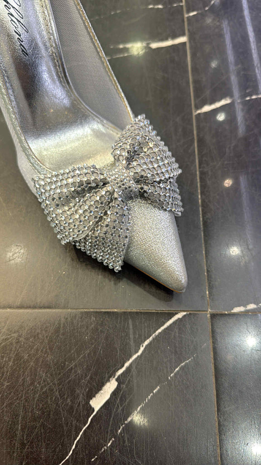 Zellie Bow stilet silver  - SY16