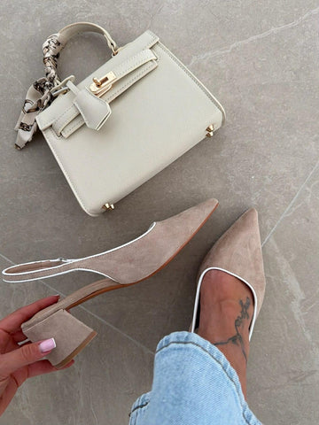 Niklo Slingback khaki  - 22-378