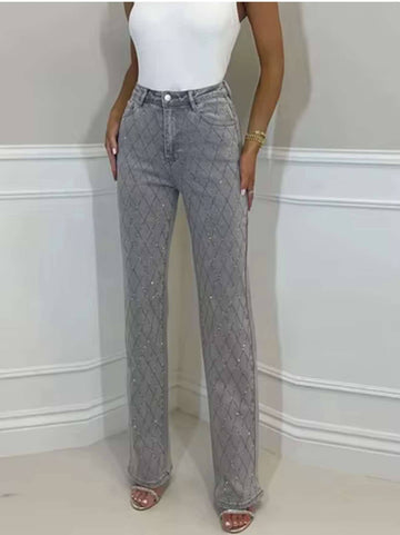 Rivine simili denim jeans grey - T6241-18