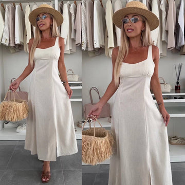 Qvist dress beige -ps9120s