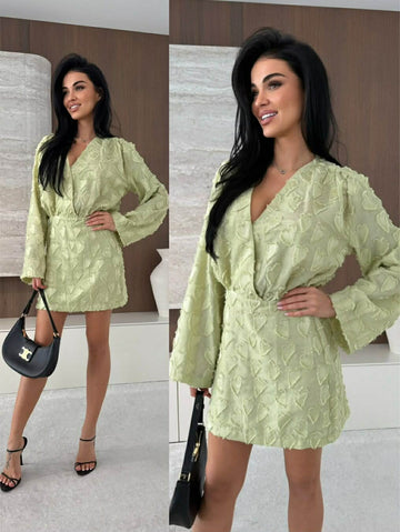 Lokina dress green   - H4543