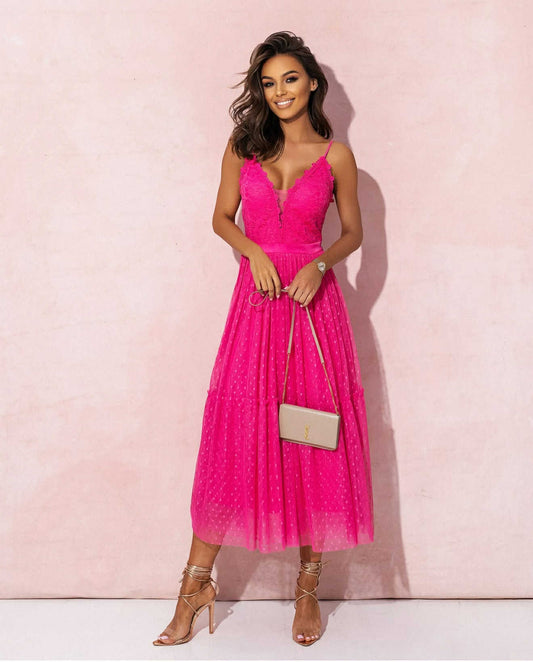 Moregan dress fuschia- 96132
