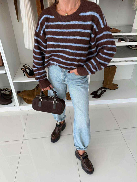 Trust knit blue/coffe - YP1837