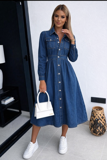 Orlean denim dress Long sleeve - K3339