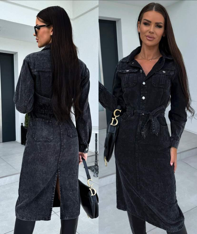 Liola denim dress black- C10543