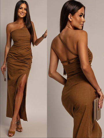 Jossina dress camel    - ps9151s 556