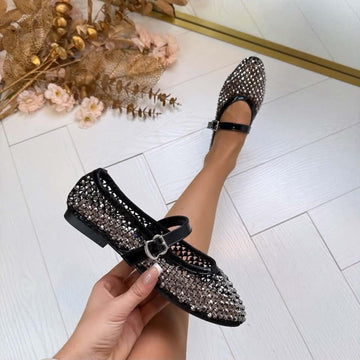 Sahra simili ballerina Black - 2216