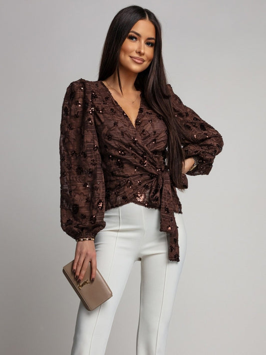 Sillah bluse marron - 8866-1