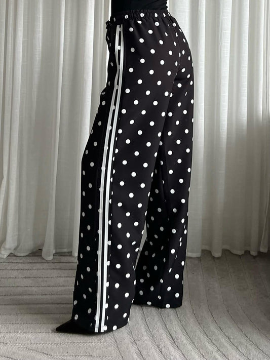 Loriza dot pants black - M839