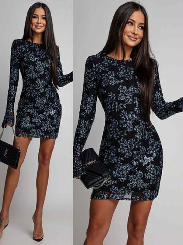 Northa dress Black/blue