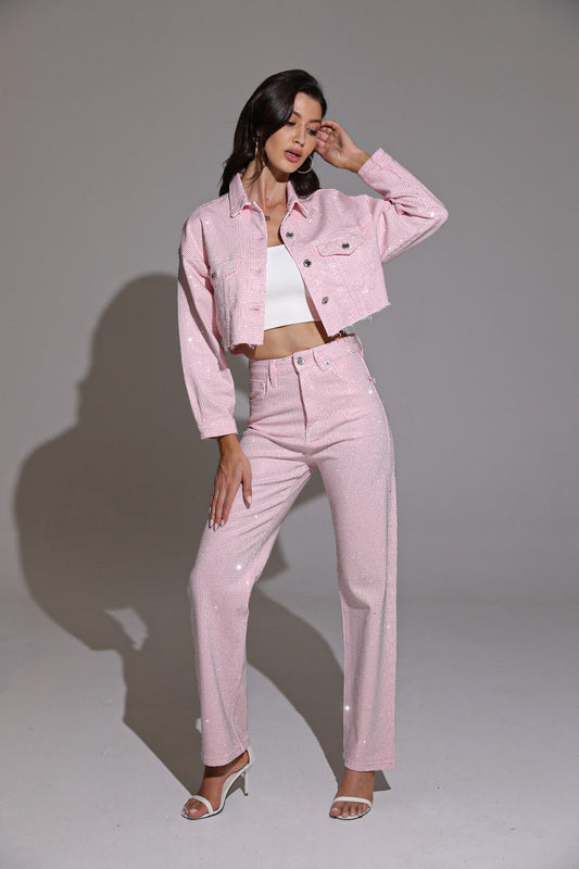 Seesee Premium diamond jacket pink