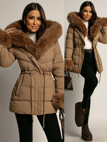 Maluaa winter jacket camel - FC7589