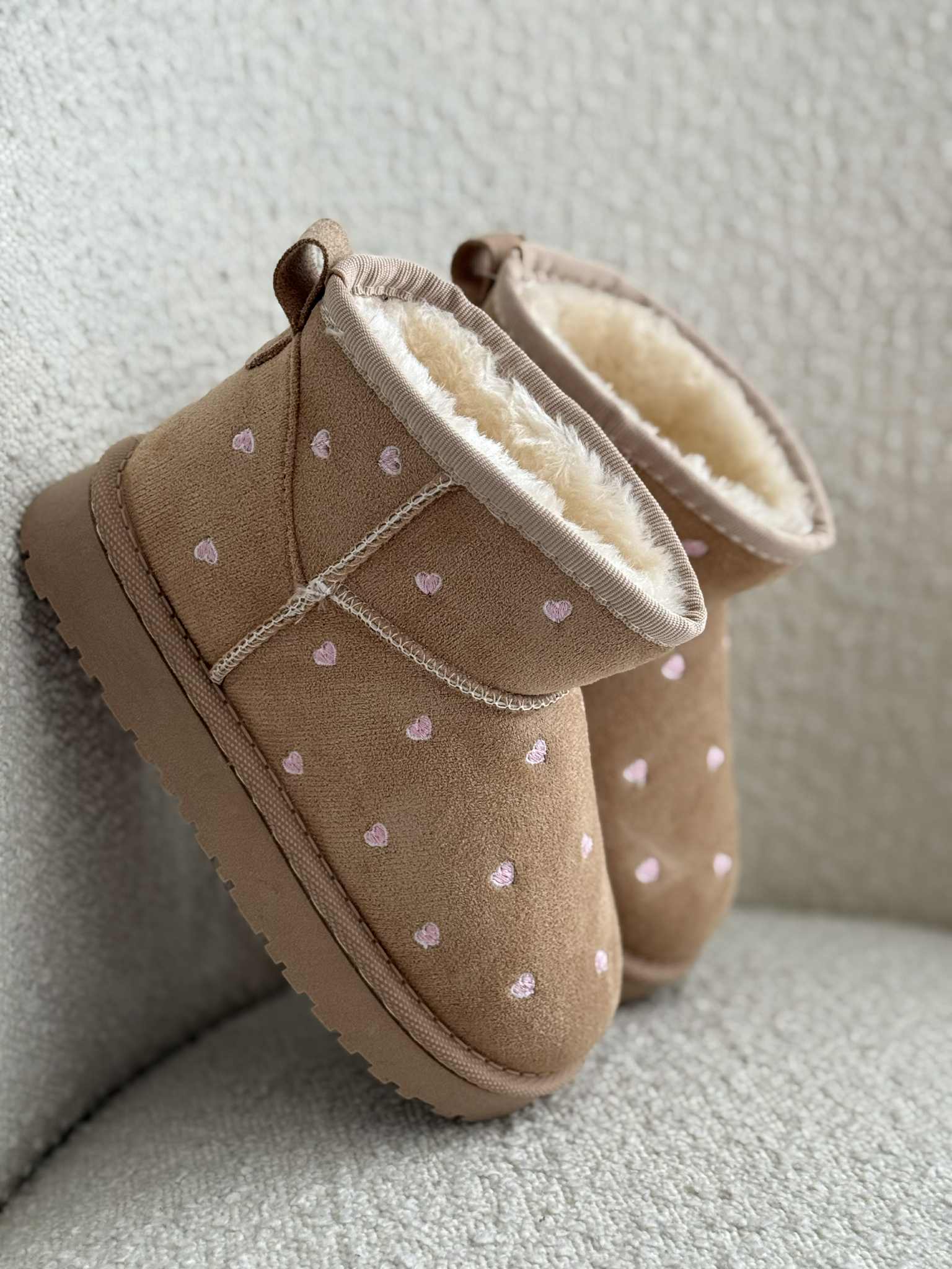 Kiddie boots heart beige