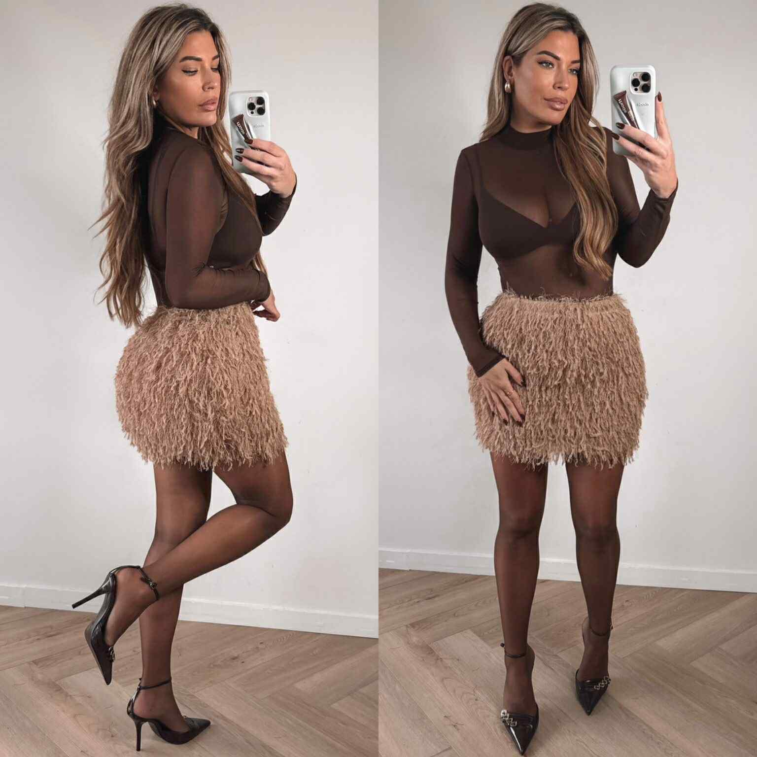 Diora mesh body marron  - 23479