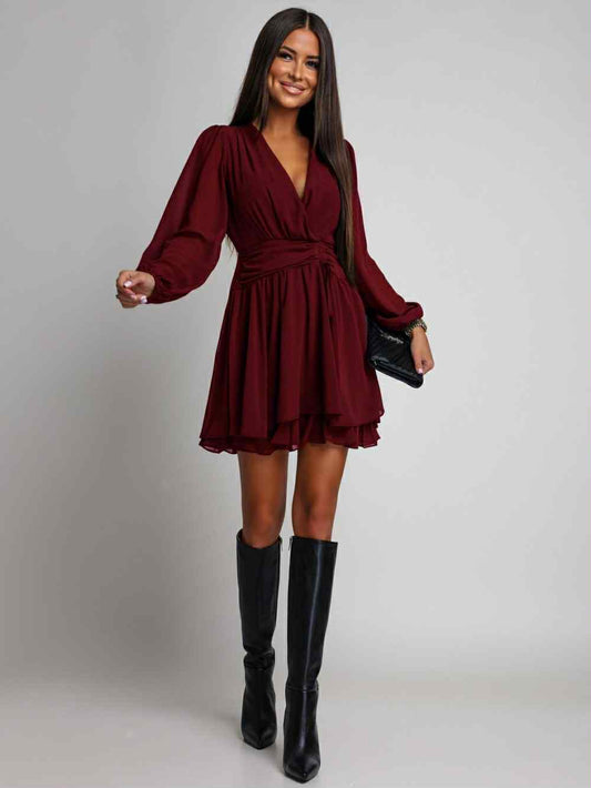 Klarisse dress claret- 8579-14
