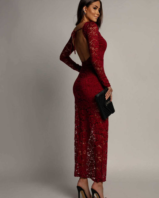 Zyren blonde dress red - C37347