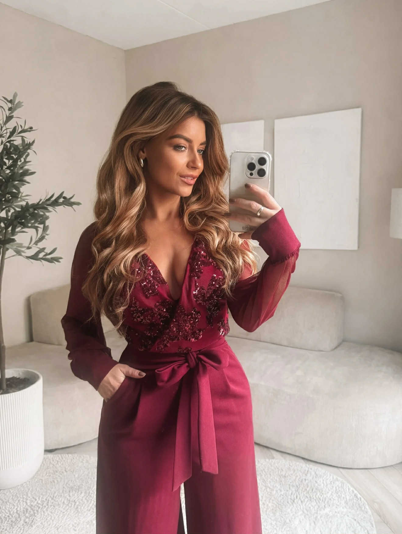 Marta jumpsuit red - 6192