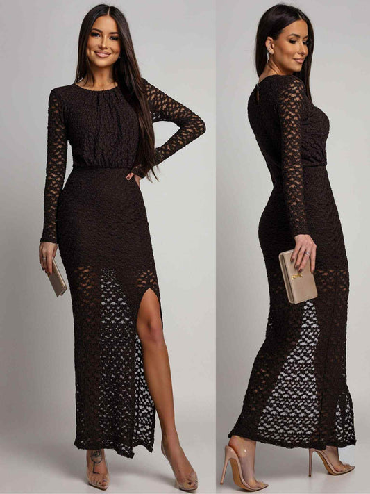 Axam dress brown - 8911