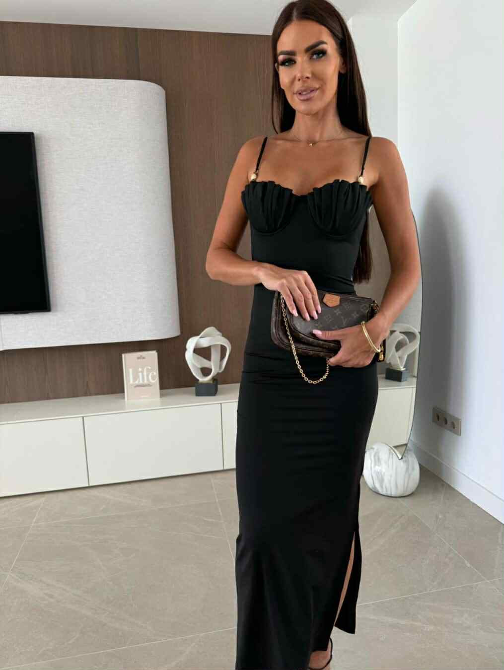 Musling dress Black