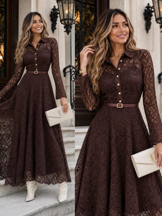Sokai dress Brown - 2846