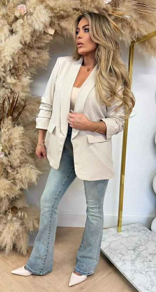 Drake blazer light beige