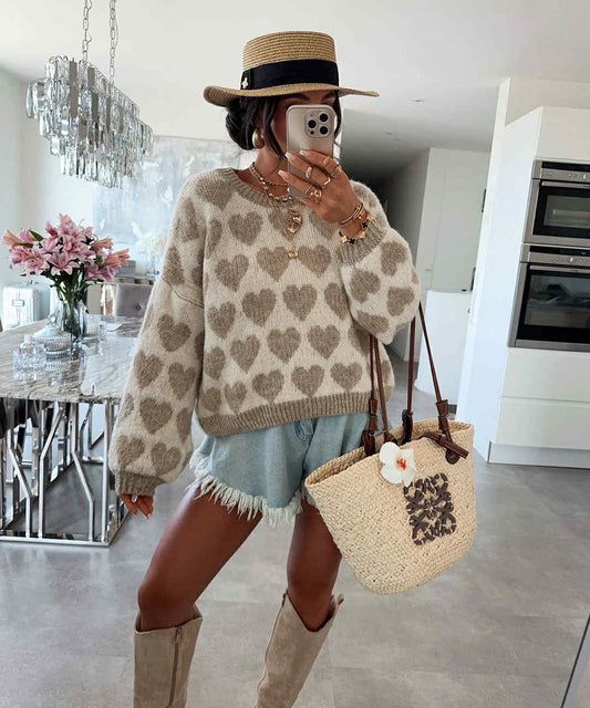 Aska sweat beige