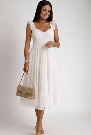 Aza dress White/nude - 20158