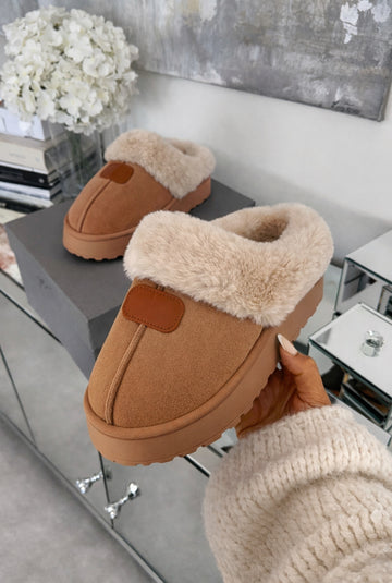 Reagan slippers Camel 12345