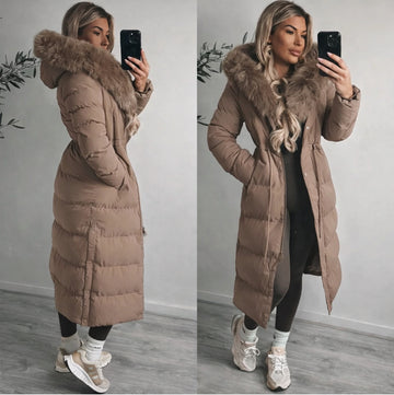 Galina winter jacket taupe -FC7583