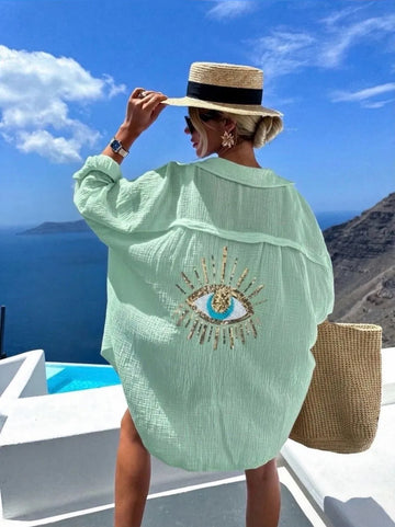 Ebba shirt mint -6622