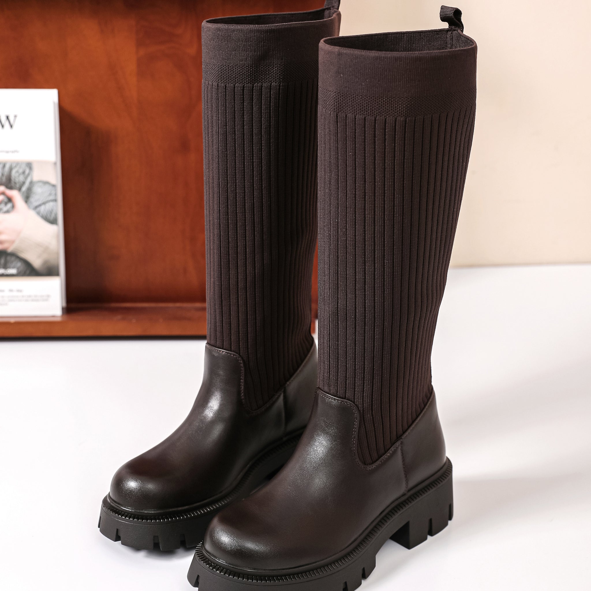 Iviv long boots choko - JW232