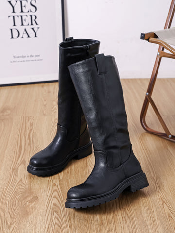 Itali long boots Black -JW249